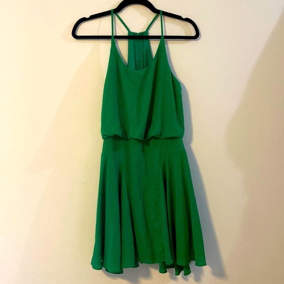 Bisou Bisou Dresses & Skirts - Bisou Bisou by Michele Bohbot, Sleeveless Flowy Green Dress